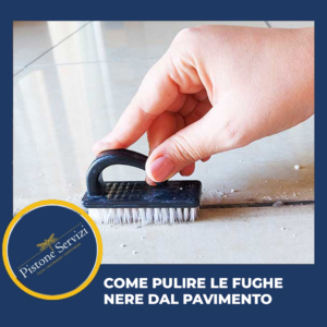 come pulire le fughe nere